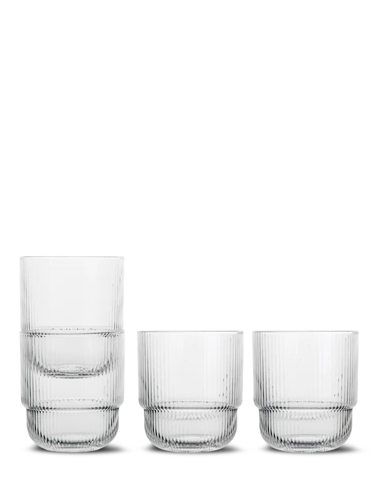 Sagaform Blanka vannglass, 4-pk.