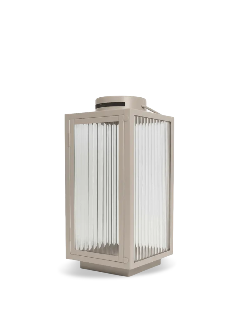 Liv lykt, medium, beige – Sagaform