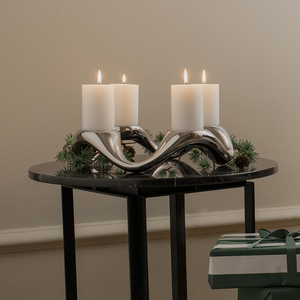 Cobra rund lysestake – Georg Jensen