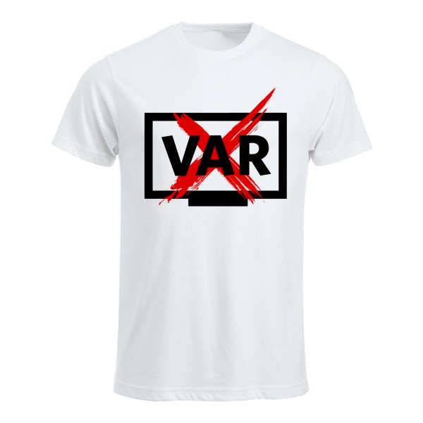 NEI TIL VAR T-skjorte – lyse klubbfarger