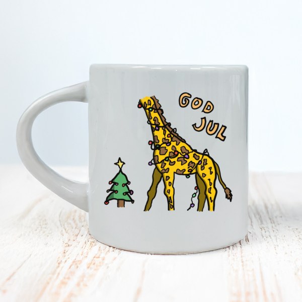 God Jul Sjiraff – morsom julekopp med sjiraff