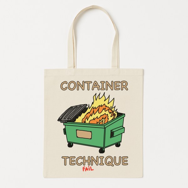 Container Technique Fail – morsomt bærenett med EMDR-humor