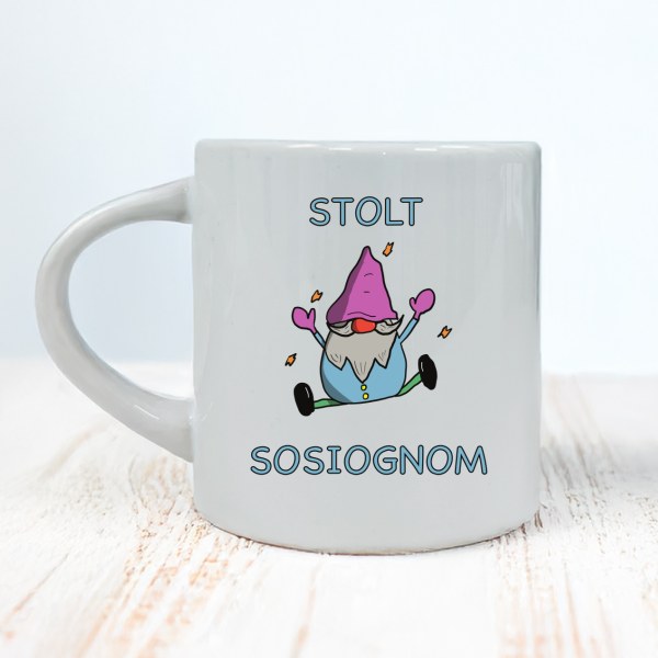 Stolt sosiognom – morsom kopp til sosionom (180 ml)