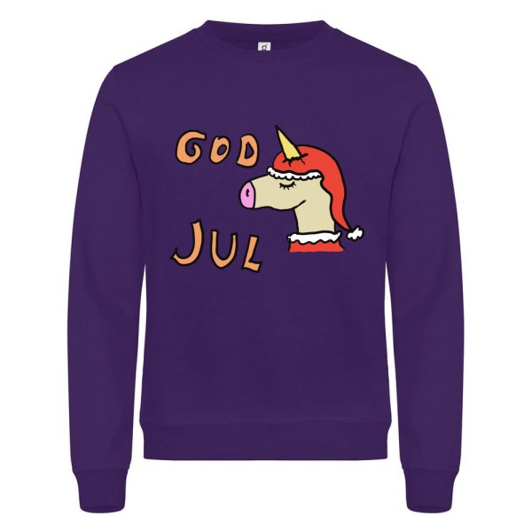 God jul – morsom julegenser med enhjørning