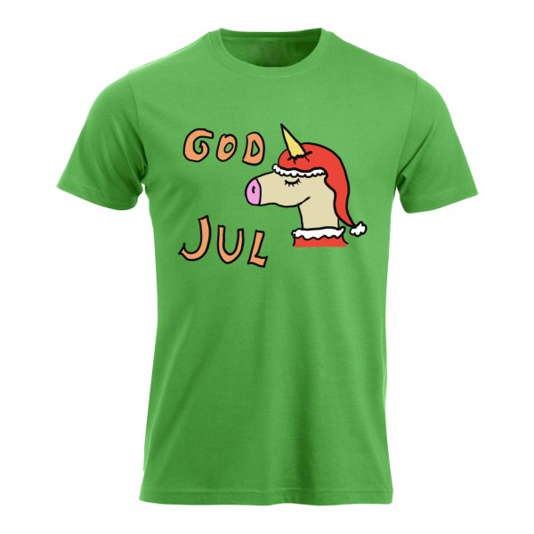 God jul – morsom jule-T-skjorte med enhjørning