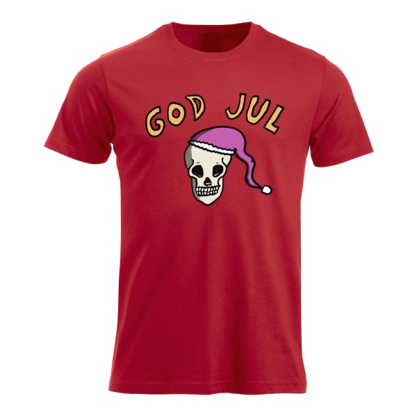God jul – morsom T-skjorte med hodeskalle