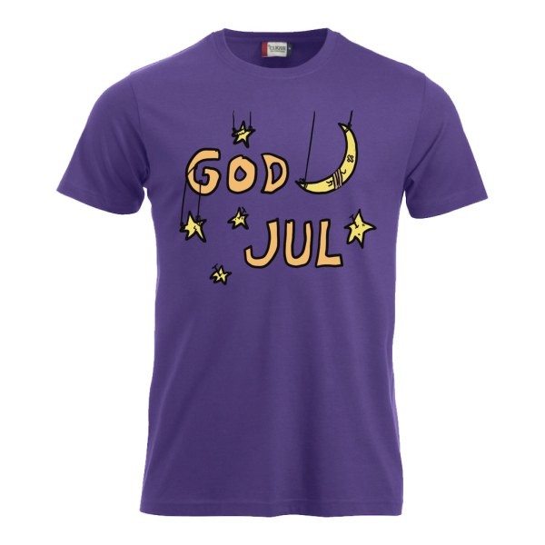 God jul – morsom jule-T-skjorte med måne og stjerner
