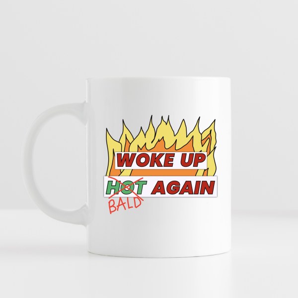 Woke Up Bald Again – morsom kaffekopp | Gave til skallet mann
