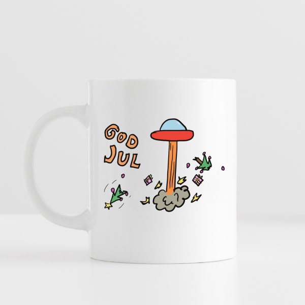 God Jul UFO – morsom julekopp med romvesenhumor