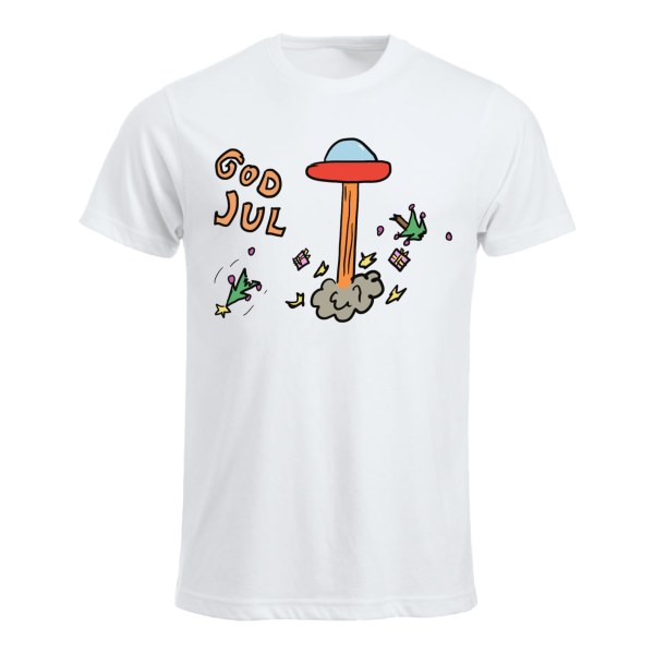 God Jul UFO – morsom jule-T-skjorte med UFO